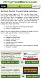 Mobile Screenshot of hiringtruckdrivers.com